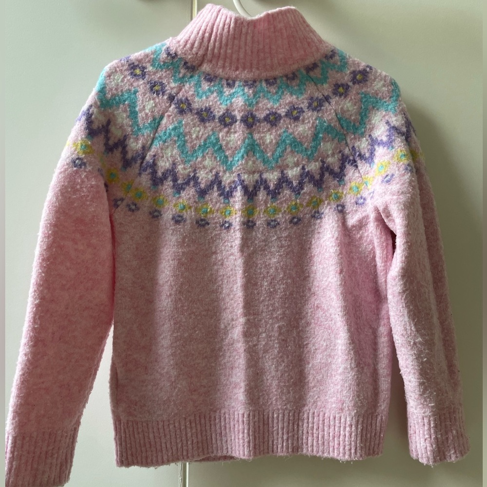 Crewcuts fair isle mock turtleneck sweater